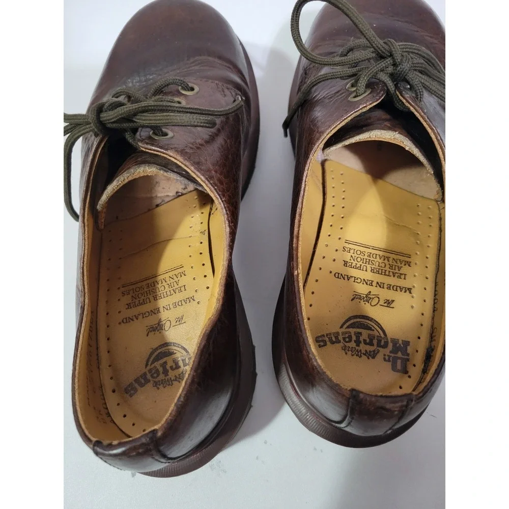 Dr. Martens Leather Oxfords Mens 6 Brown Lace up Vintage Low Shaft 1561 England